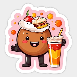 kawaii  junk food T-Shirt cute  funny Sticker